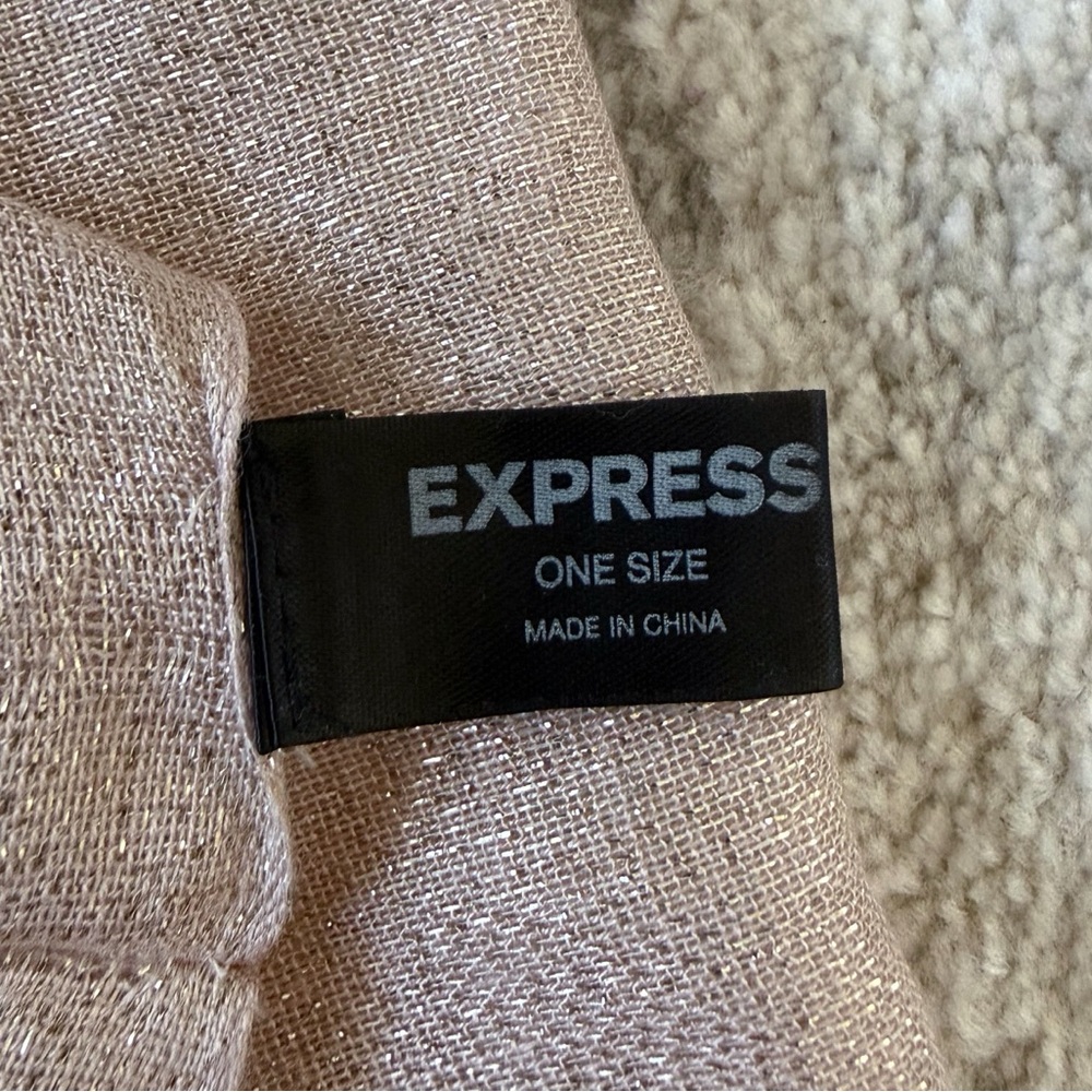 Express Pink Metallic Infinity Scarf - Picture 3 of 5
